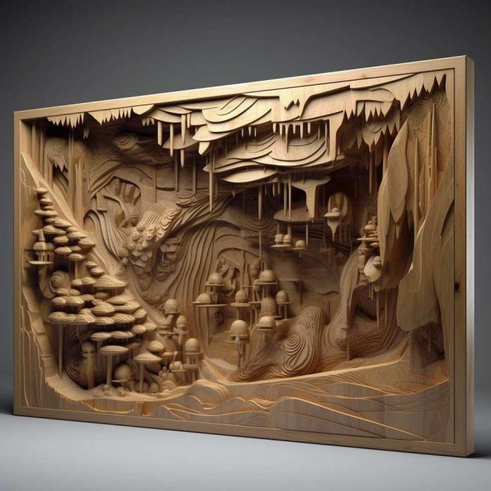 نموذج ثلاثي الأبعاد لآلة CNC 3D Art 